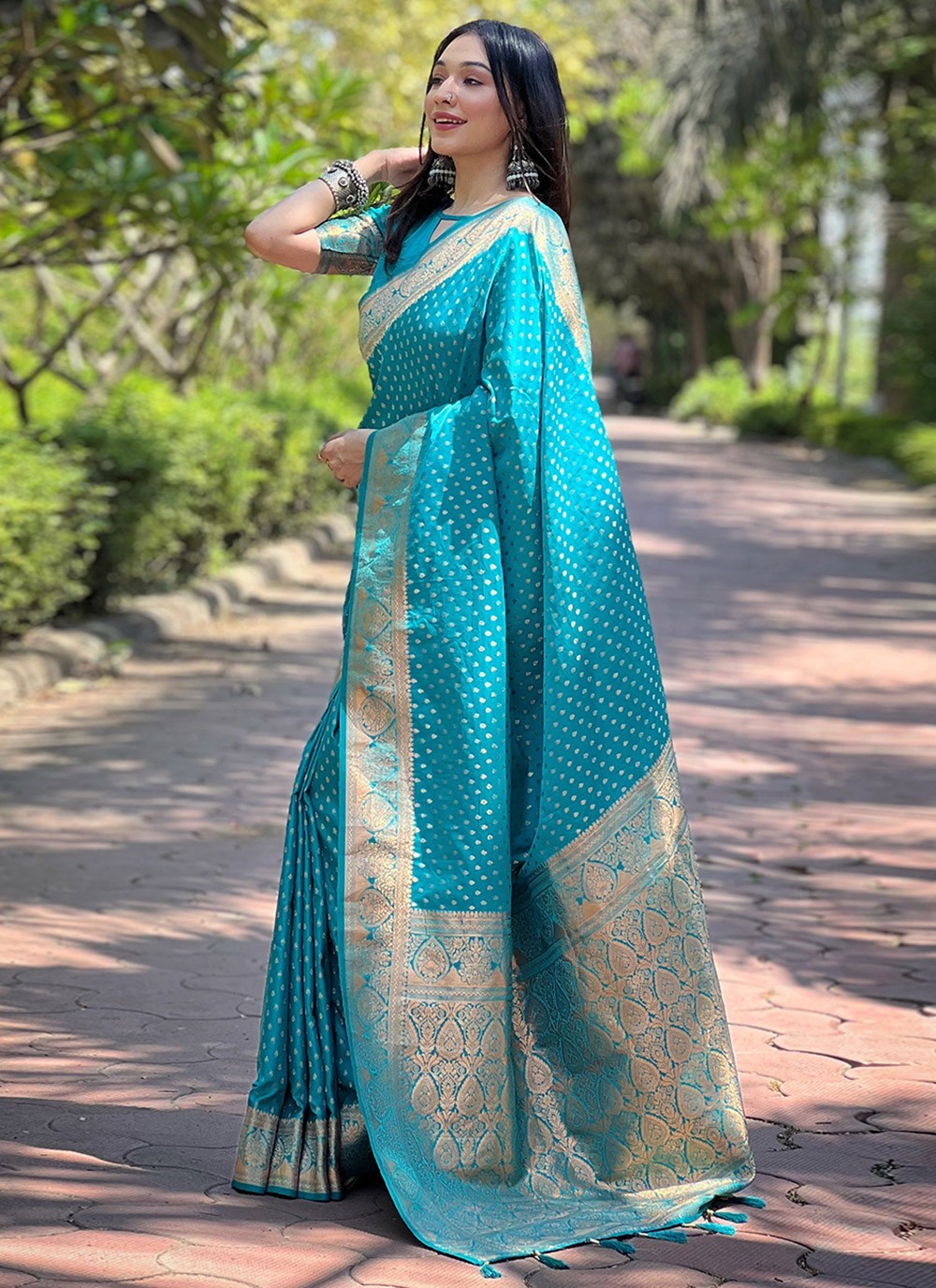 Traditional Woven Banarasi Silk Saree - S8100