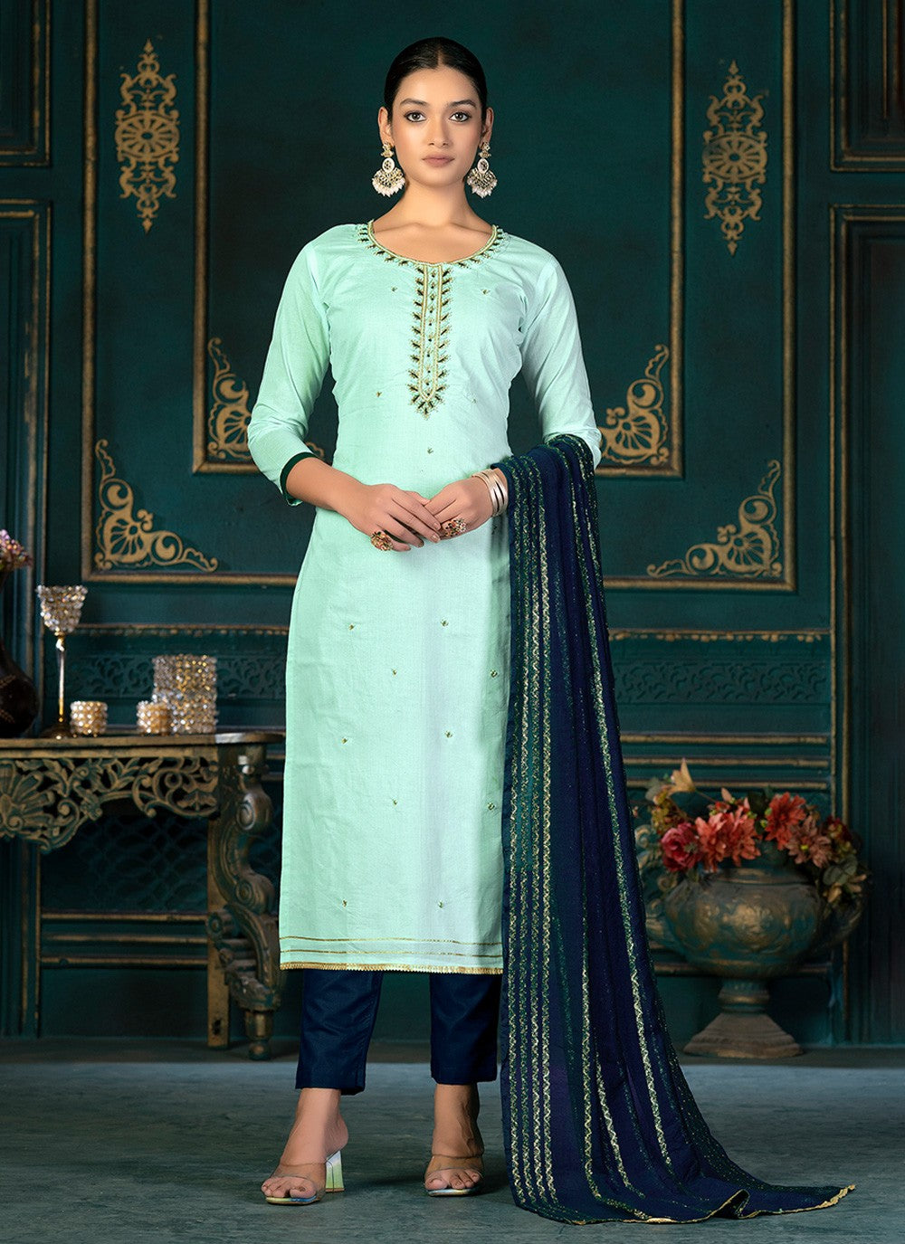 Cotton Salwar Suit - T1125