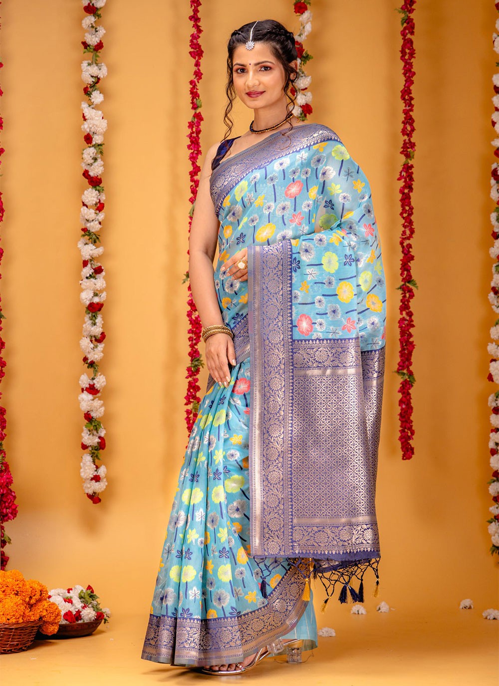 Classic Zari Kanjivaram Silk Saree - S7079