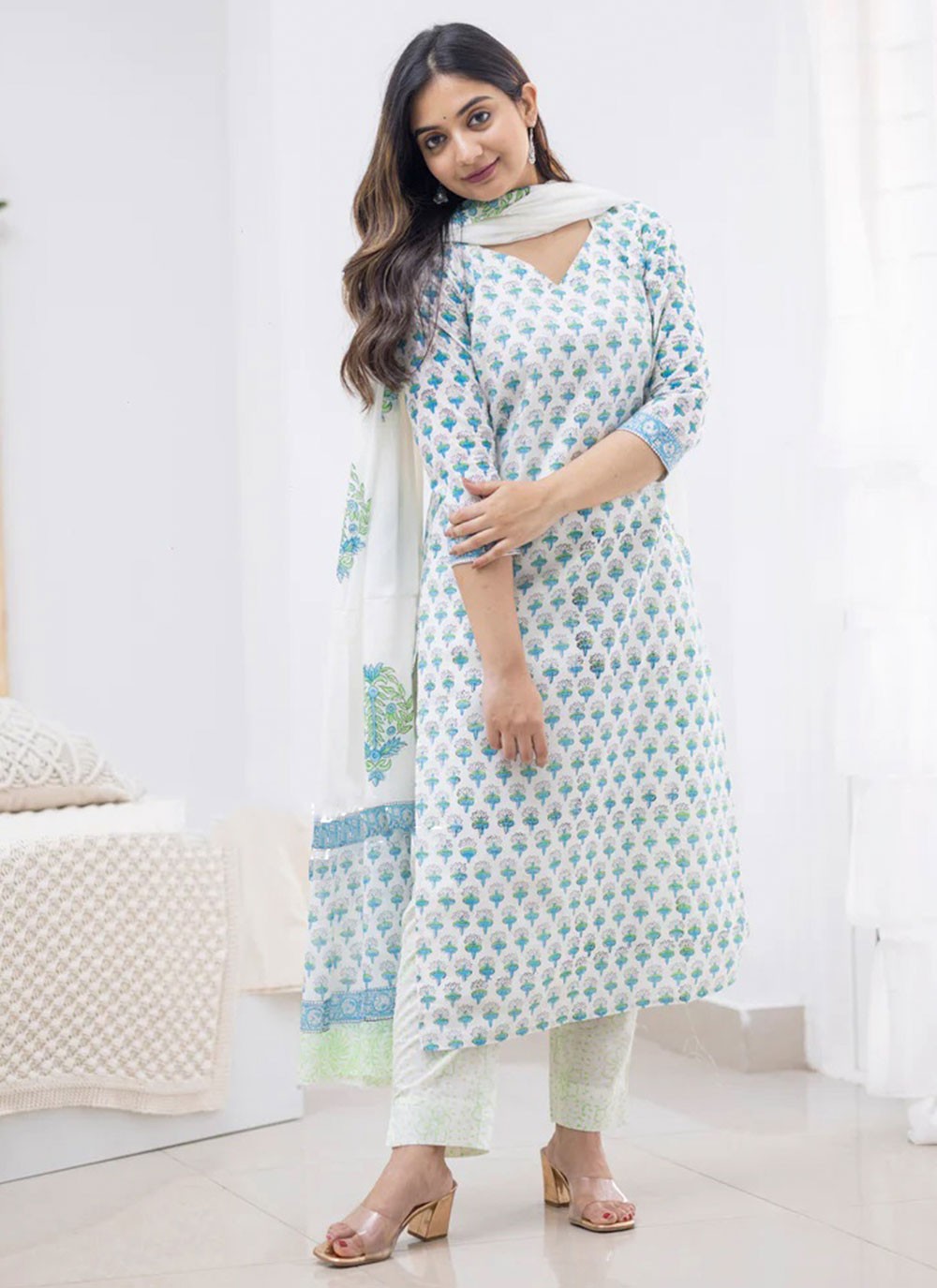 Cotton Salwar Suit - T1839