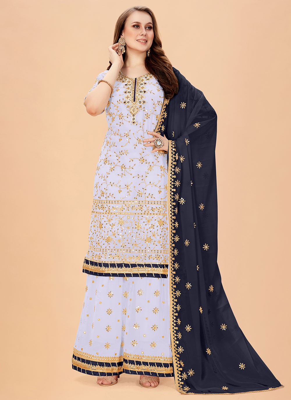 Faux Georgette Salwar Suit - T923