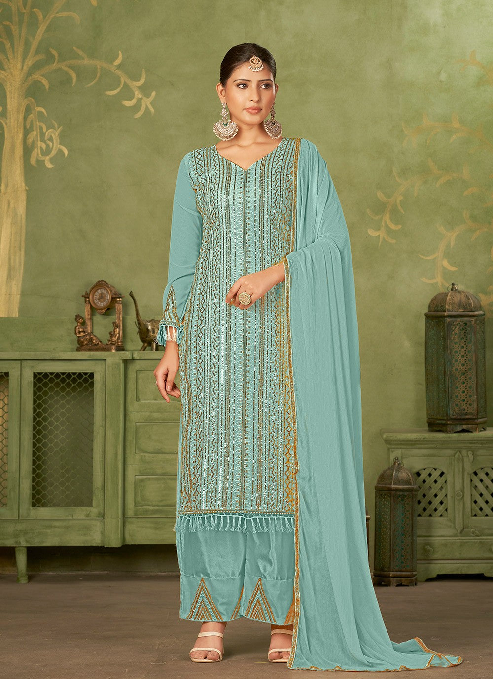 Georgette Salwar Suit - T2706