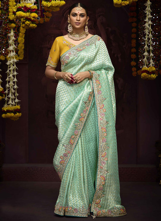 Classic Beads Kanjivaram Silk Saree - S9712