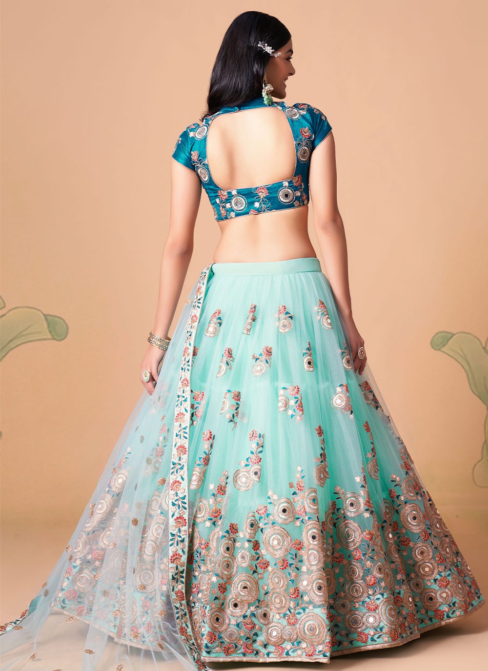 Dori Work Net A - Line Lehenga - L0777