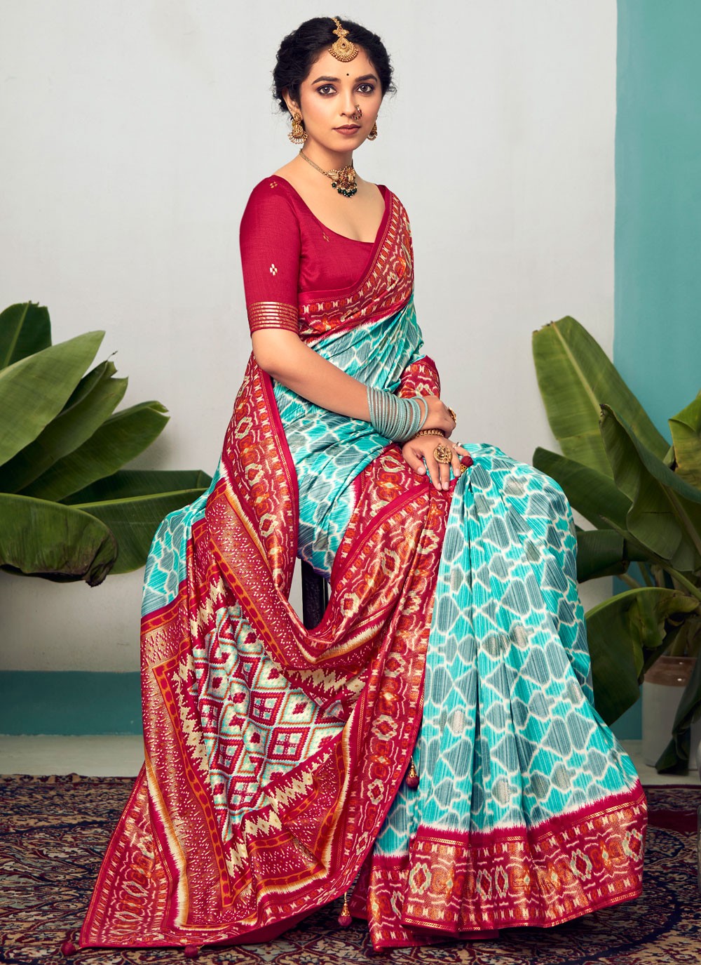 Trendy Polka Dots Cotton Silk Saree - S5382