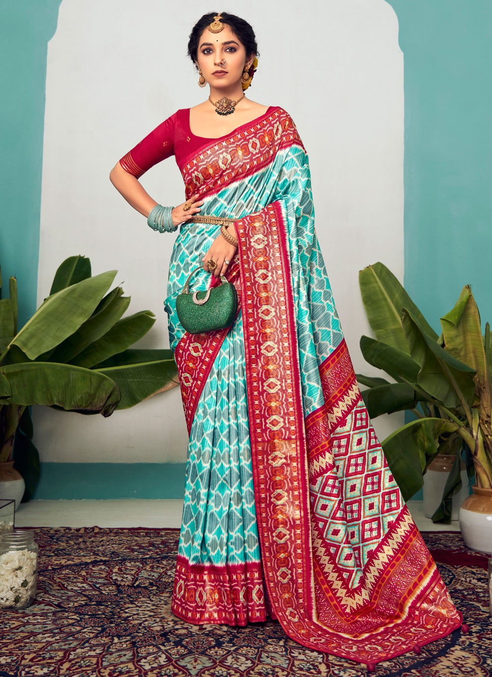 Trendy Polka Dots Cotton Silk Saree - S5382