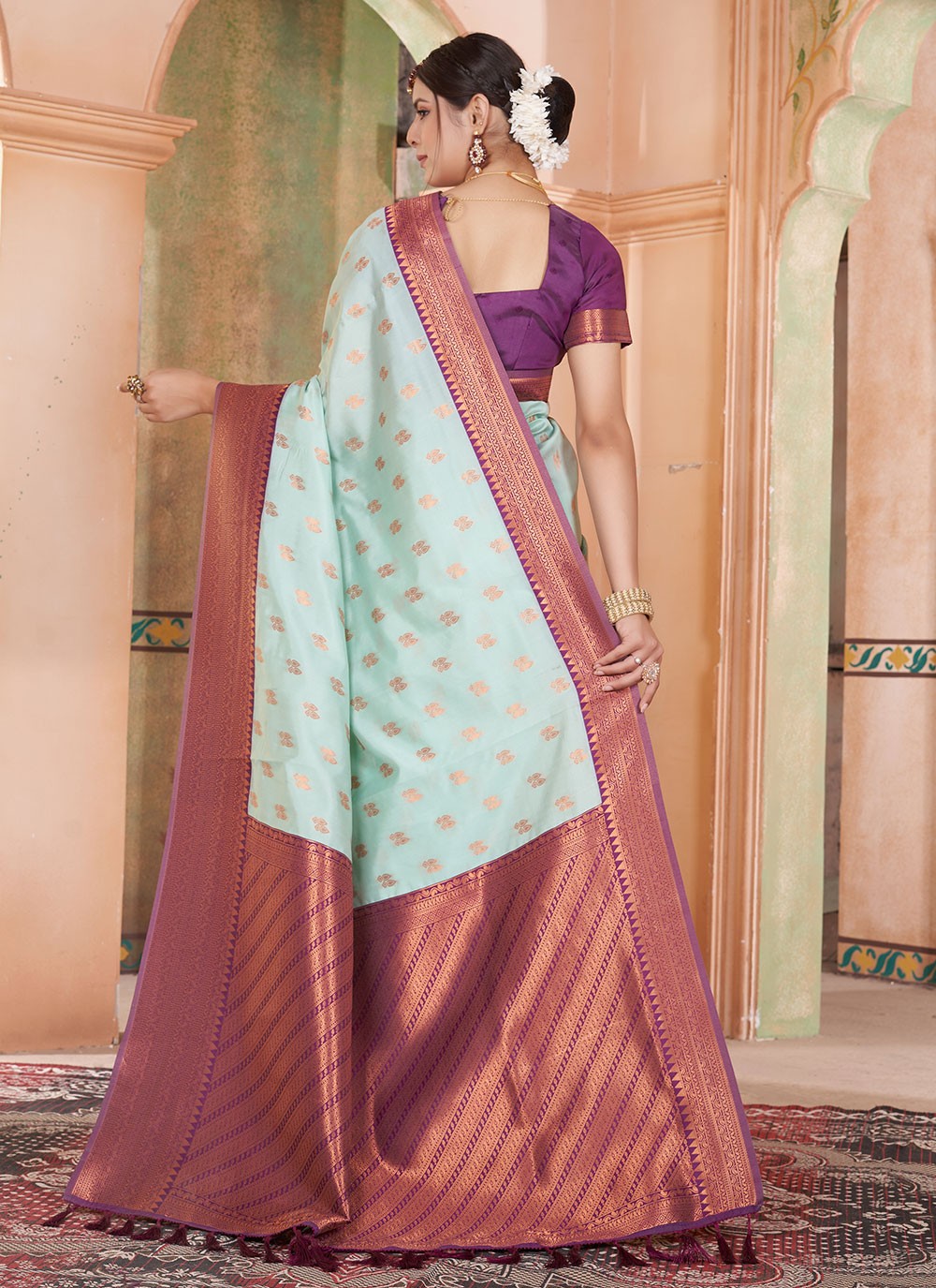 Classic Woven Kanjivaram Silk Saree - S6335