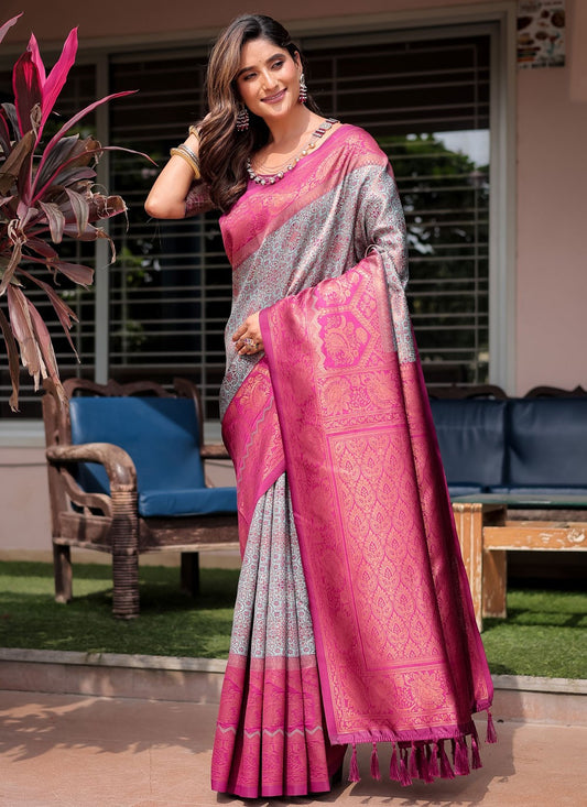 Woven, Zari Banarasi Silk Saree - S12264