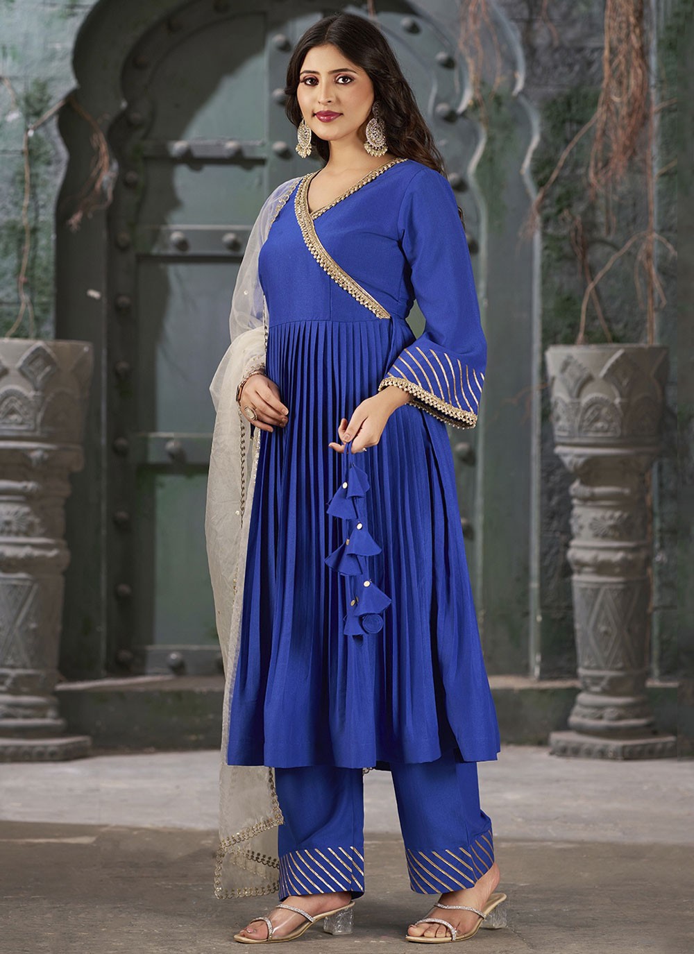 Art Silk Salwar Suit - T3579