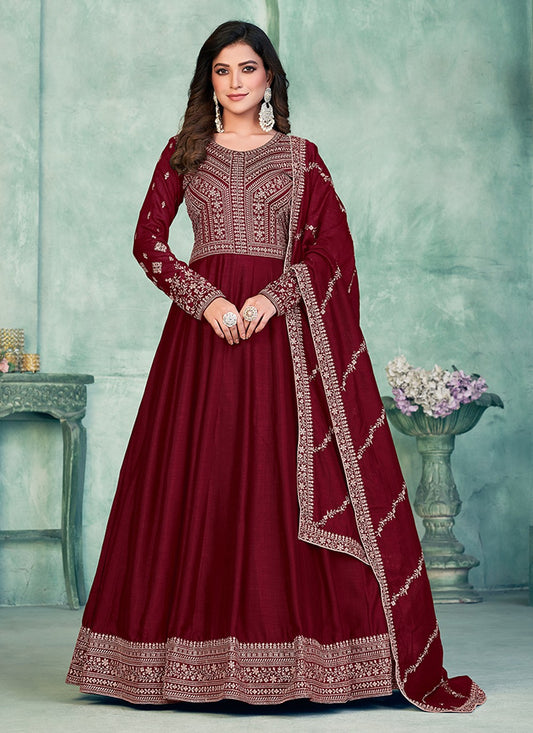 Art Silk Anarkali - T1218