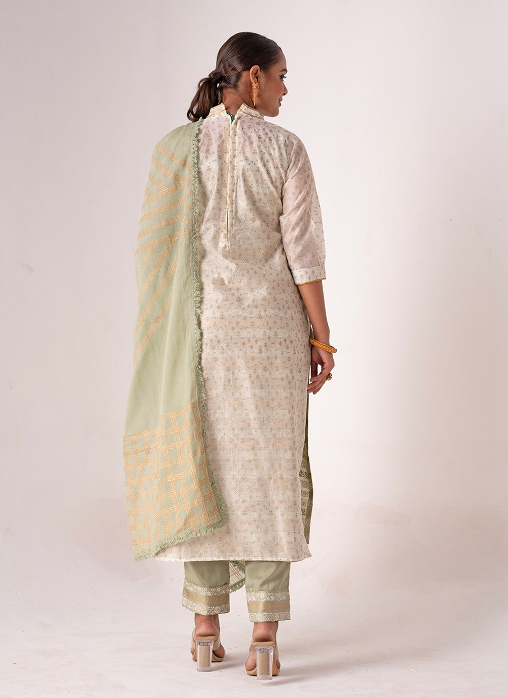 Tussar Silk Palazzo Suit - T3099