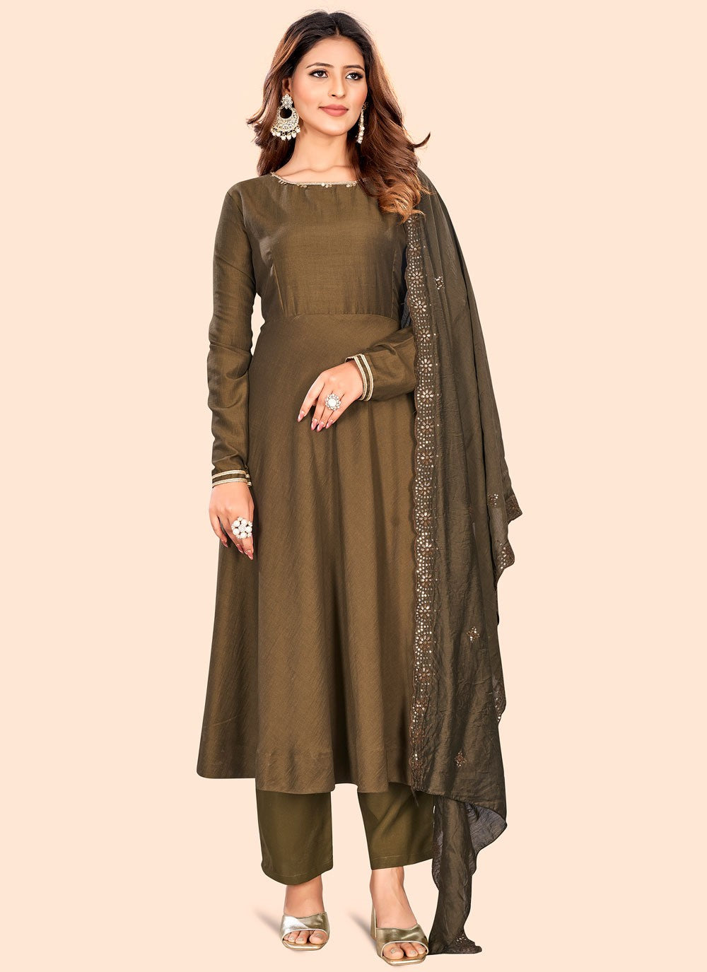 Art Silk Salwar Suit - T2769