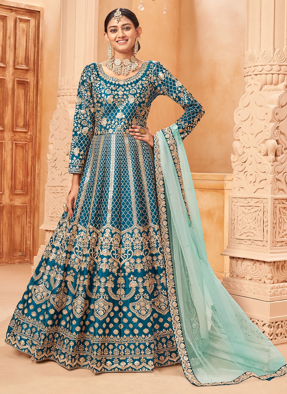 Art Silk Salwar Suit - T990