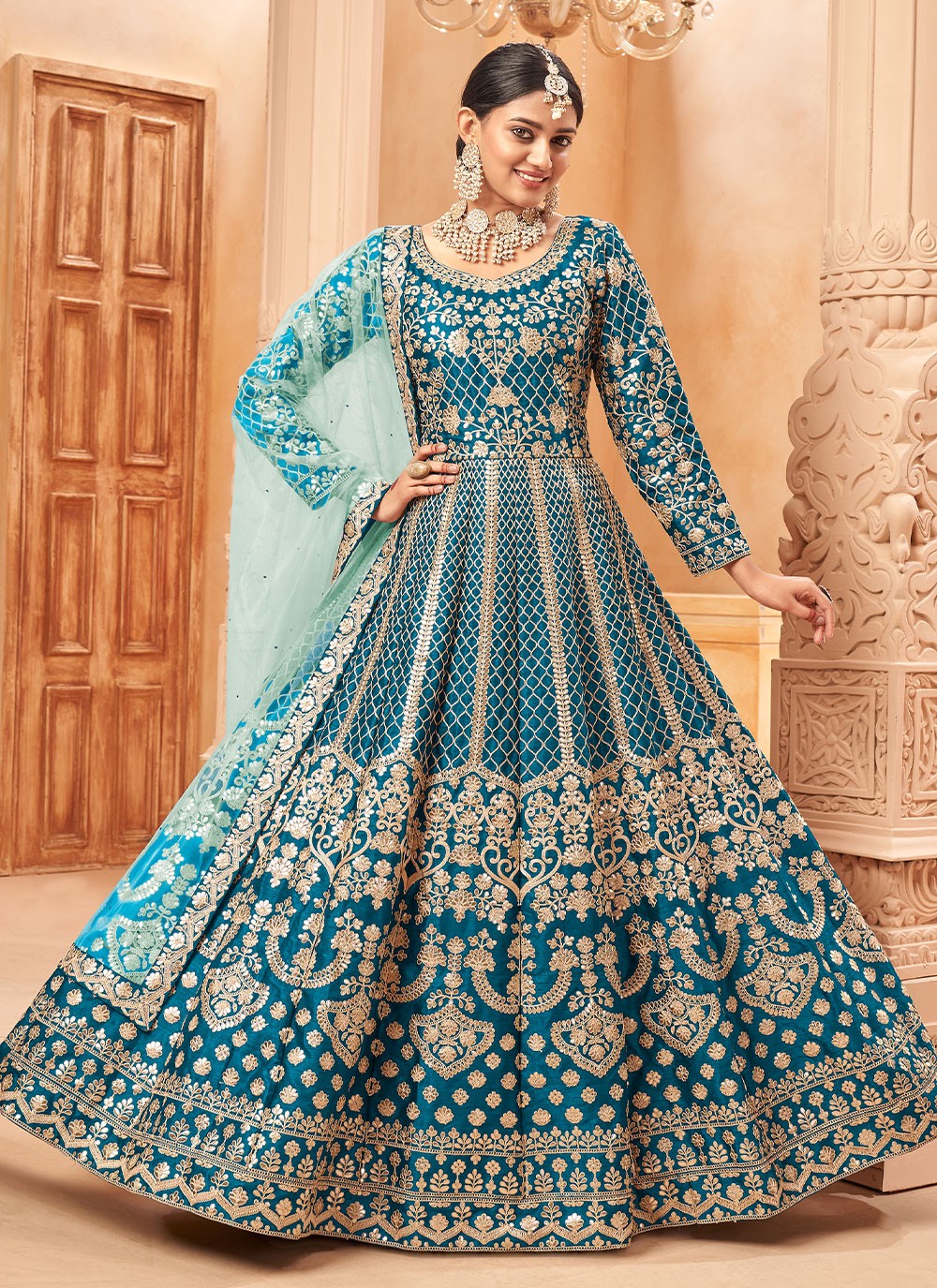 Art Silk Salwar Suit - T990