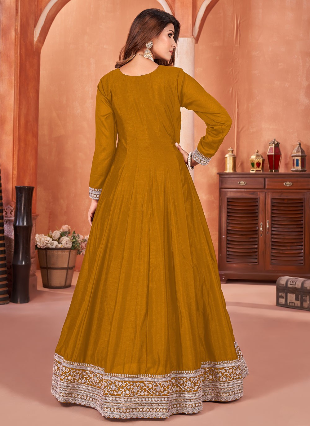 Art Silk Salwar Suit - T2448