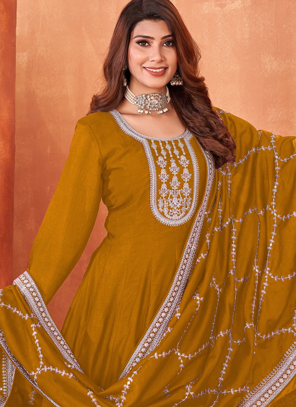 Art Silk Salwar Suit - T2448