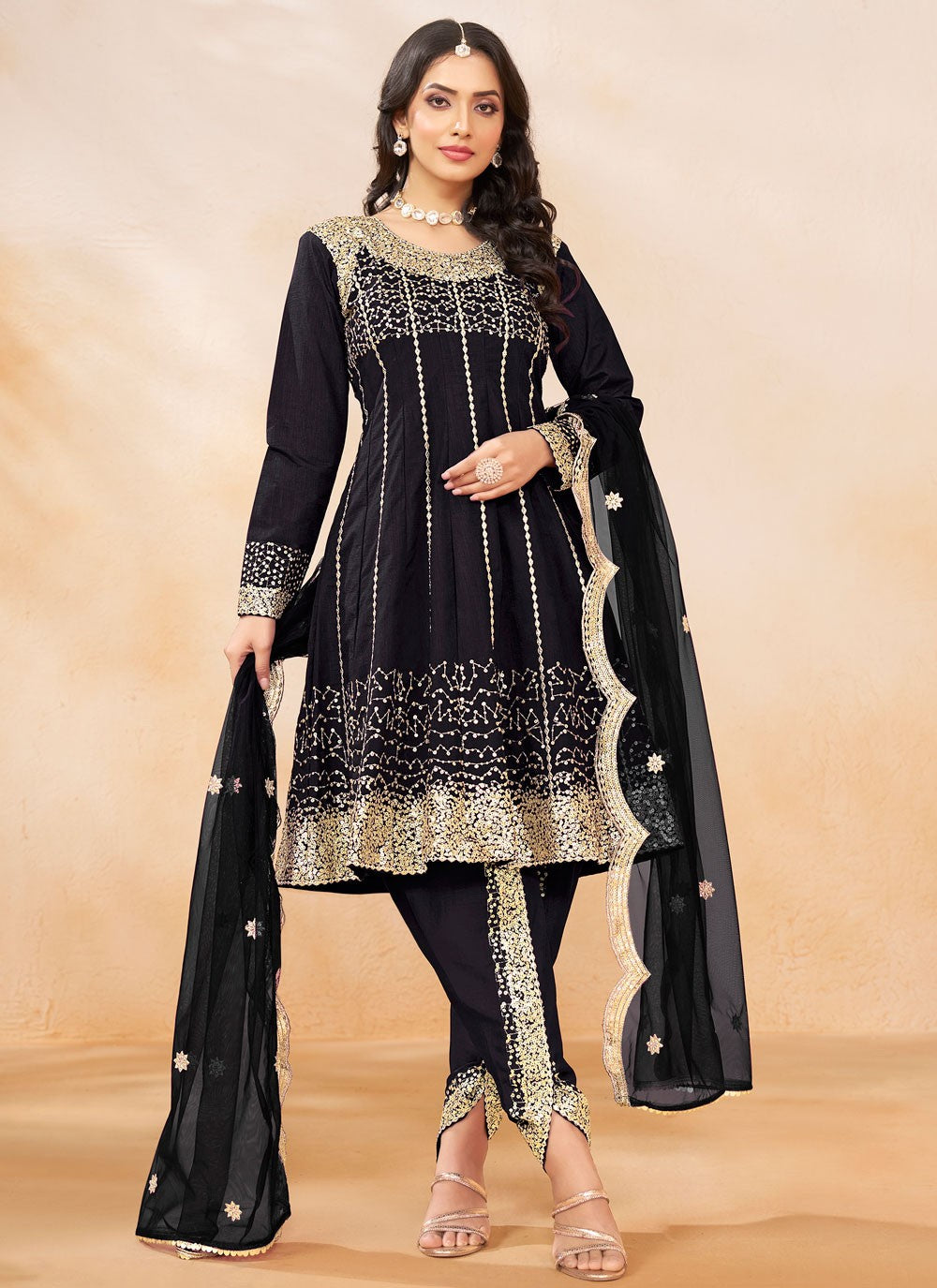 Art Silk Salwar Suit - T3487