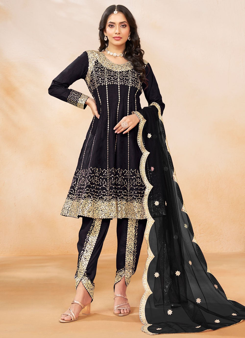 Art Silk Salwar Suit - T3487