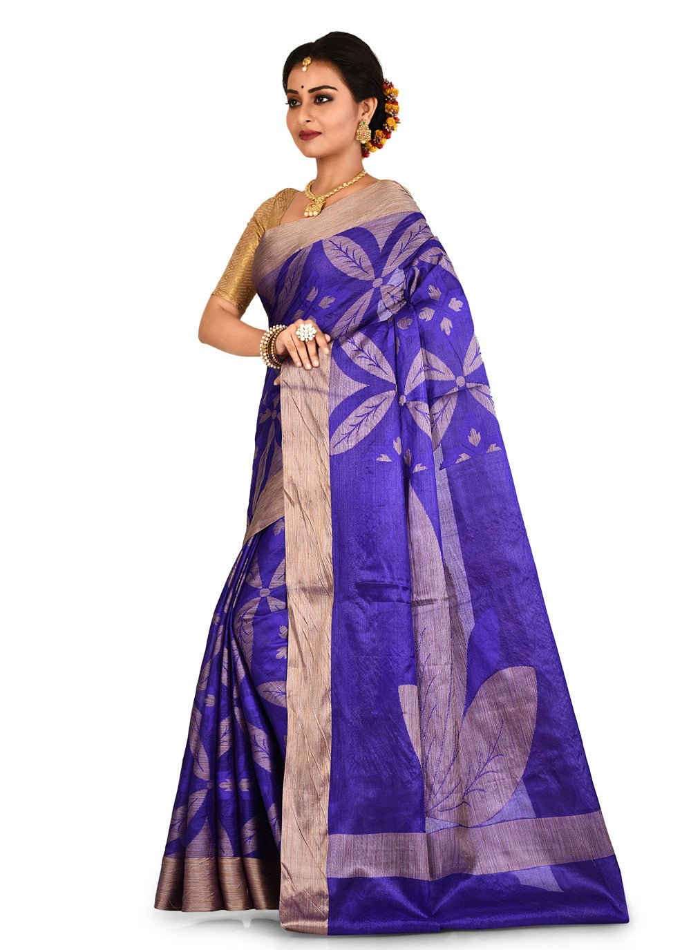 Contemporary Weaving Zari Banarasi Silk Saree - S0376