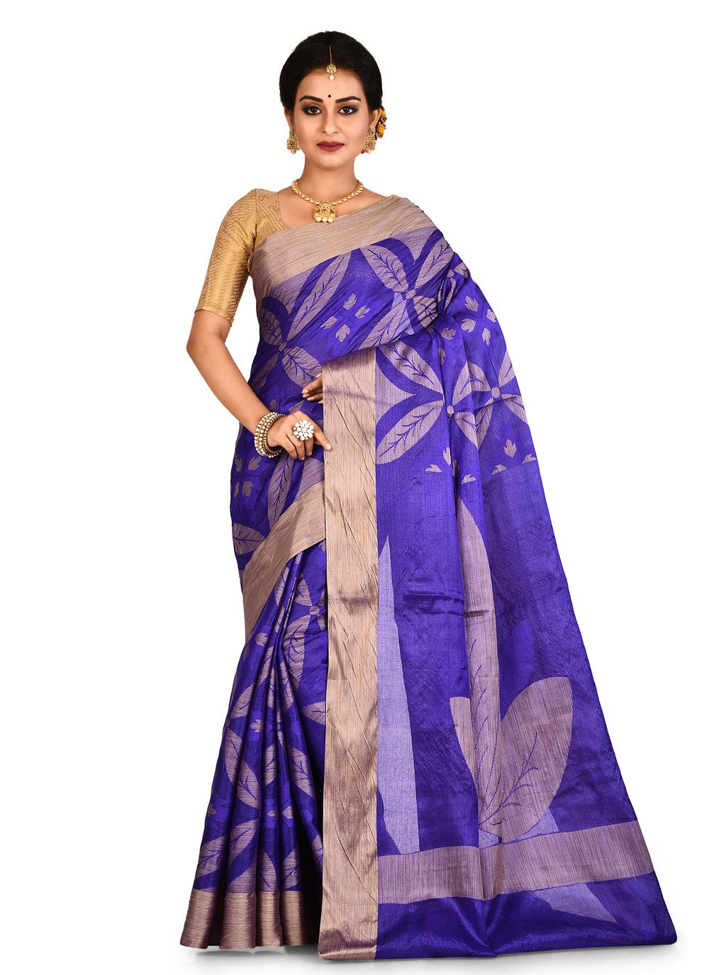 Contemporary Weaving Zari Banarasi Silk Saree - S0376