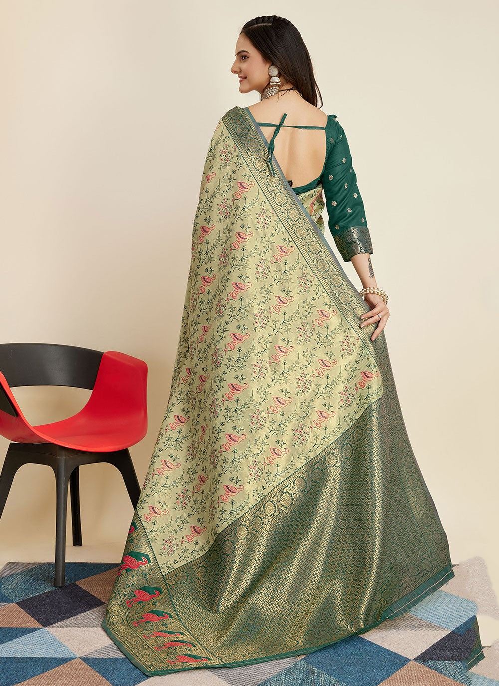 Classic Designer Banarasi Silk Saree - S5435