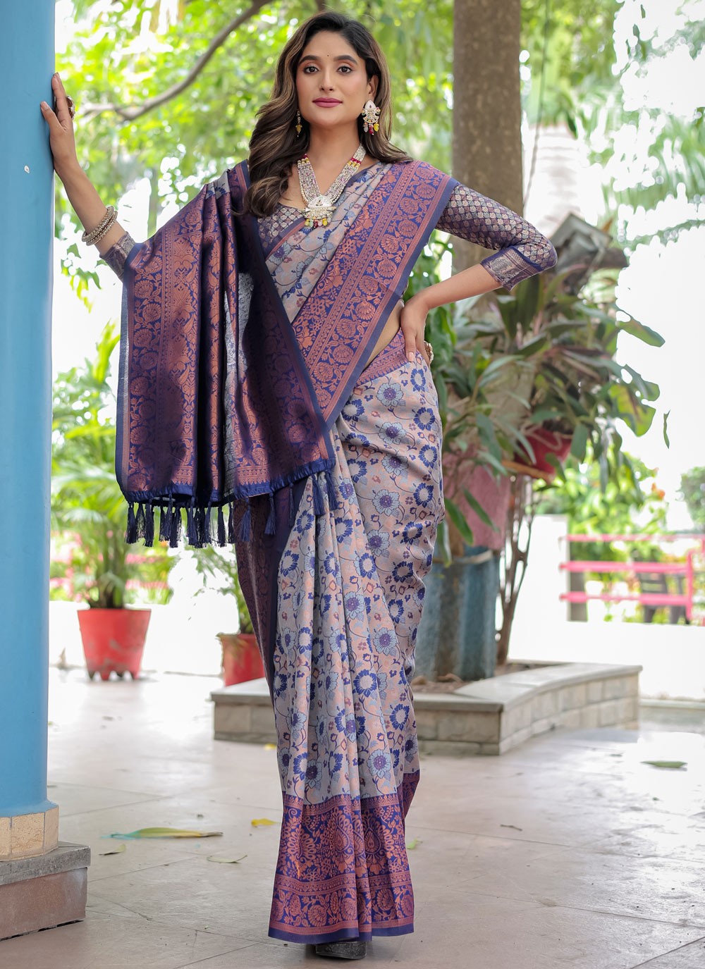 Woven, Zari Banarasi Silk Saree - S12280