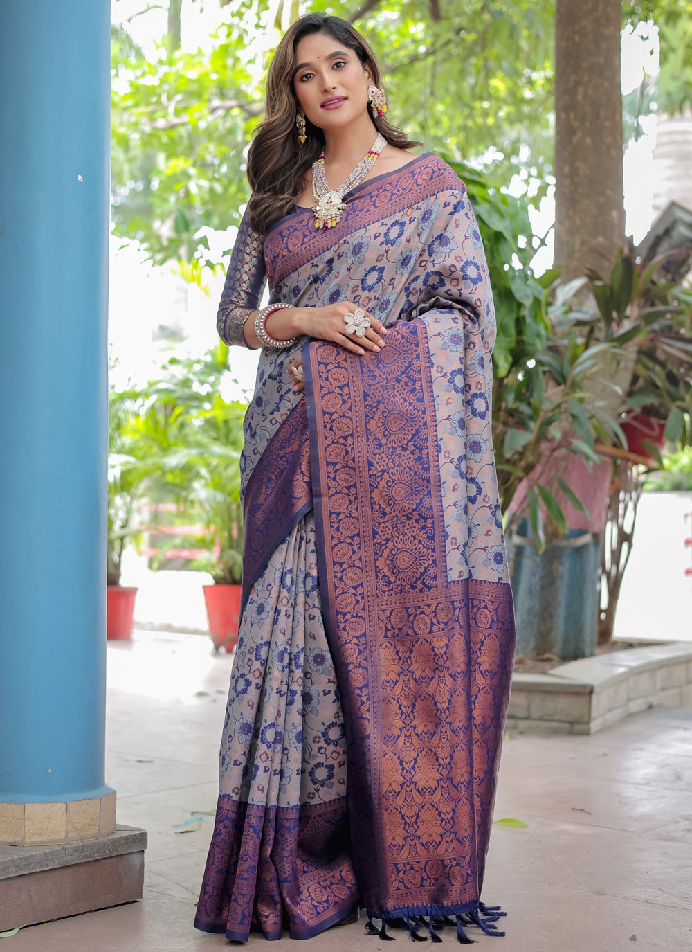 Woven, Zari Banarasi Silk Saree - S12280