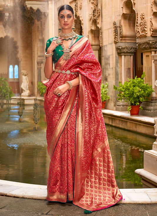 Classic Jacquard Work Banarasi Silk Saree - S7133