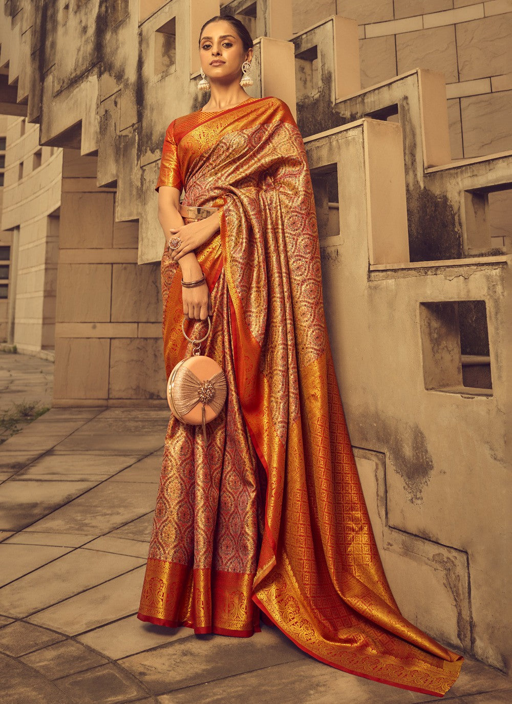 Classic Weaving Zari Banarasi Silk Saree - S3752