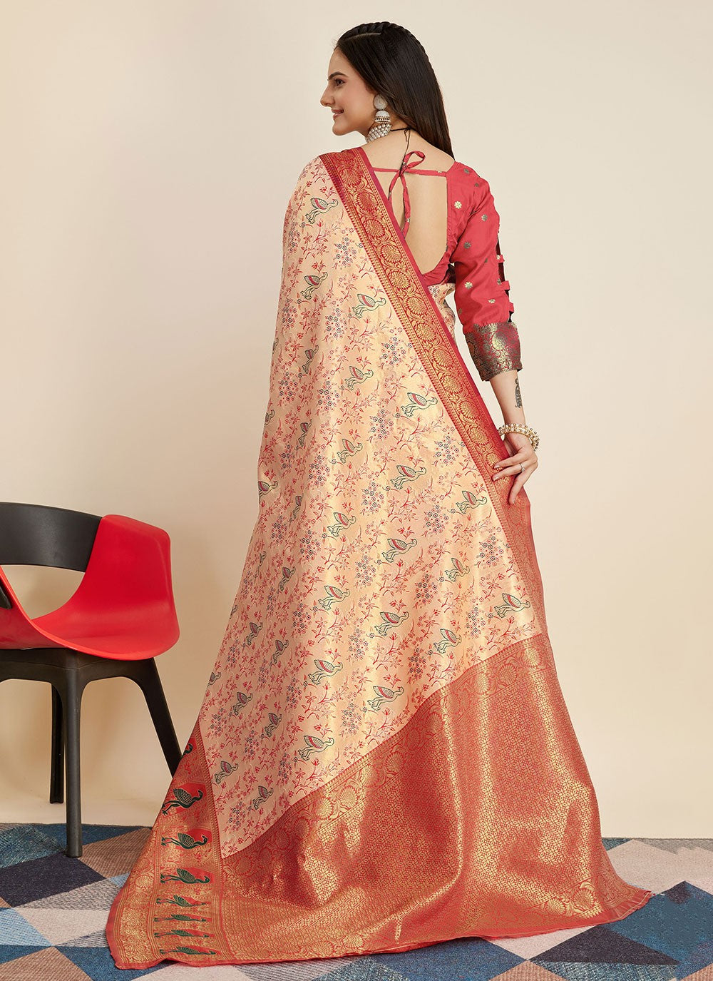 Classic Designer Banarasi Silk Saree - S5435