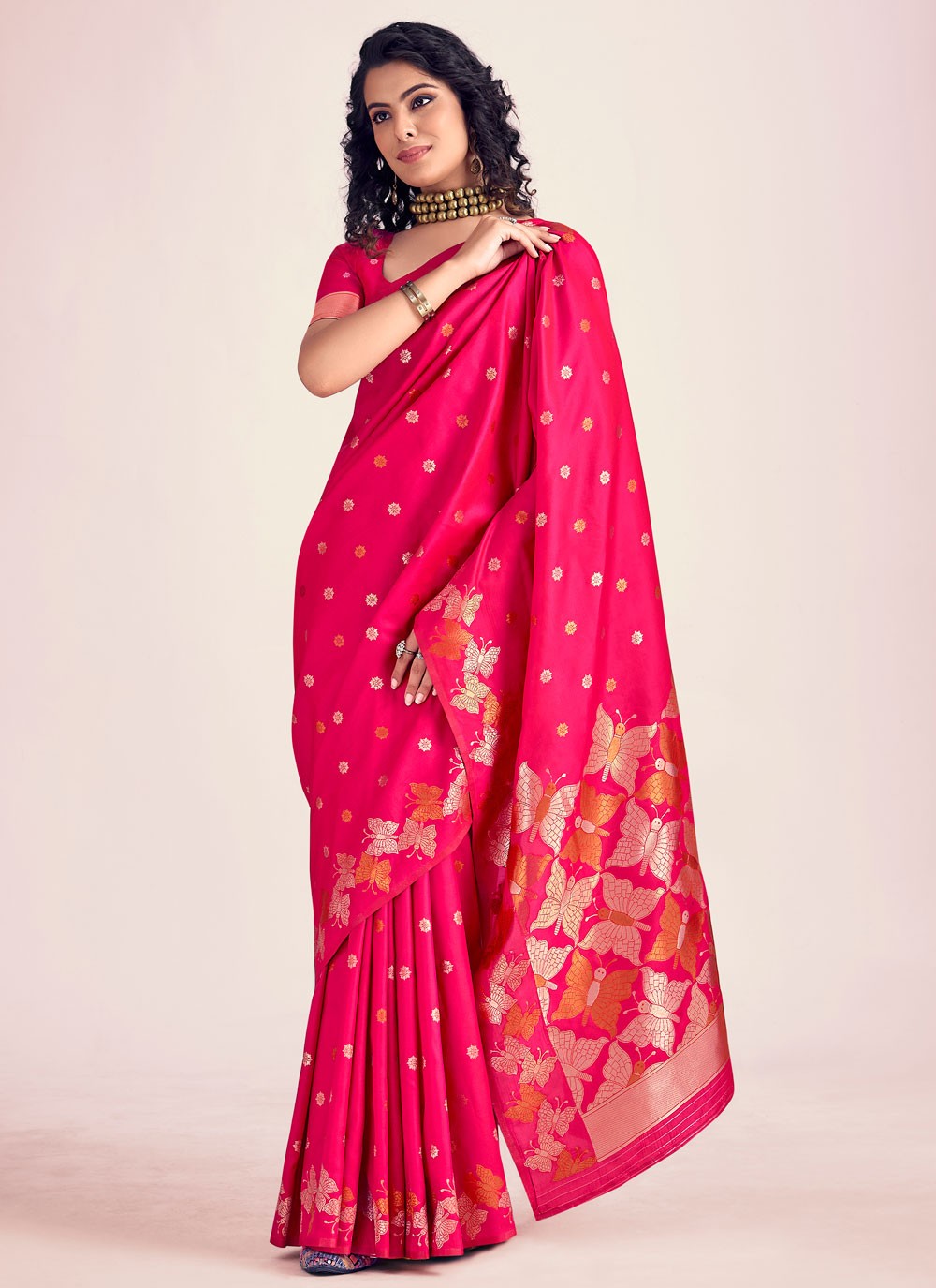 Classic Weaving Zari Banarasi Silk Saree - S6066