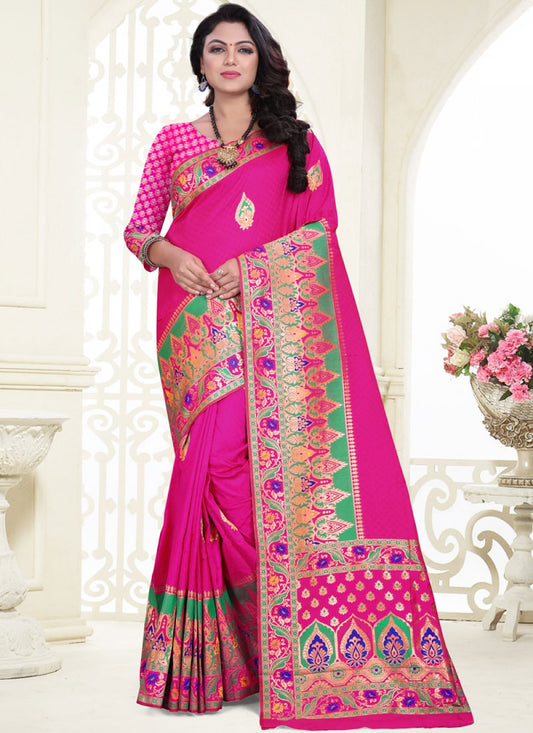 Designer Weaving Zari Banarasi Silk Saree - S0101