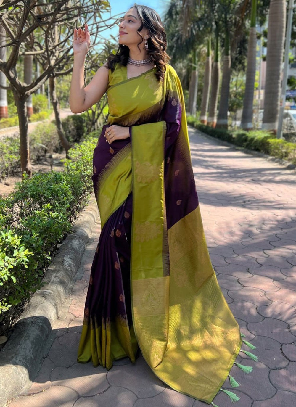 Classic Weaving Zari Banarasi Silk Saree - S7984