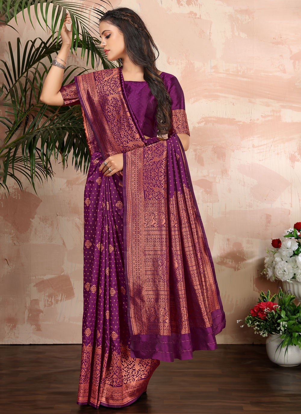 Classic Weaving Zari Banarasi Silk Saree - S2631