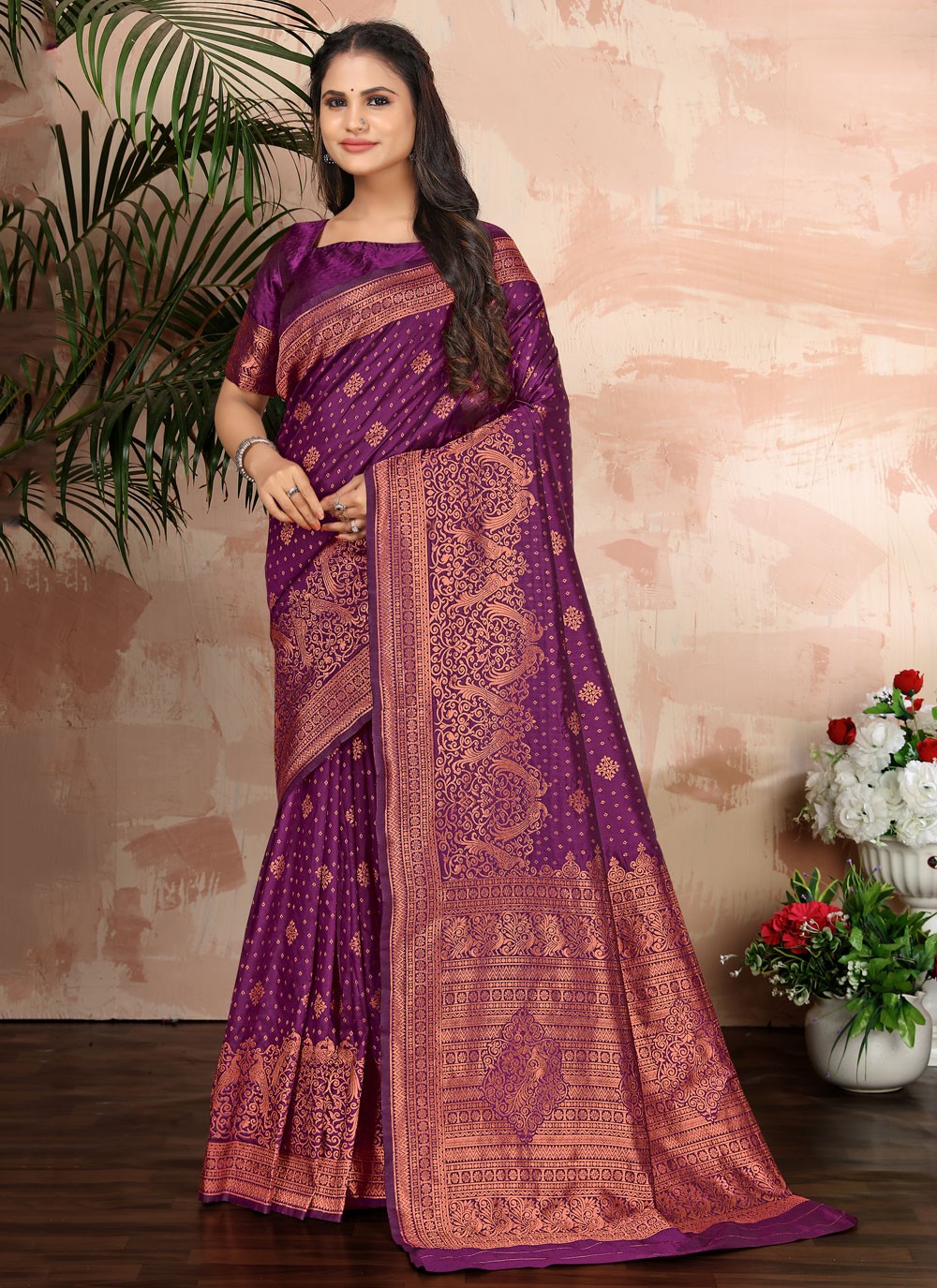 Classic Weaving Zari Banarasi Silk Saree - S2631