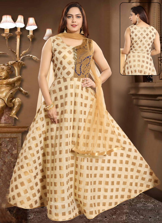 Banarasi Silk Anarkali - T014