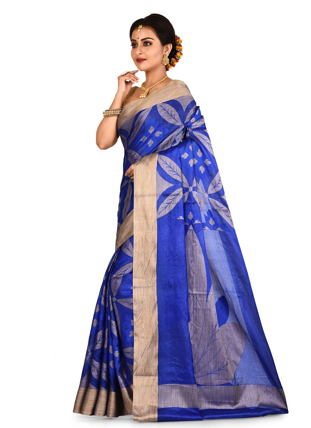 Contemporary Weaving Zari Banarasi Silk Saree - S0376