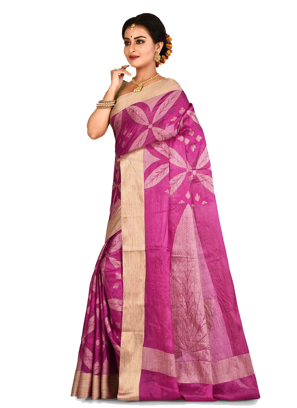 Contemporary Weaving Zari Banarasi Silk Saree - S0376