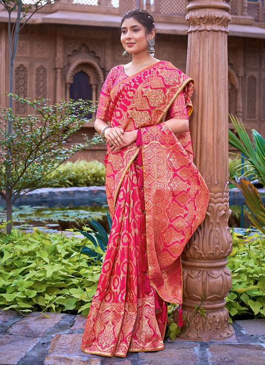 Trendy Weaving Zari Banarasi Silk Saree - S1699