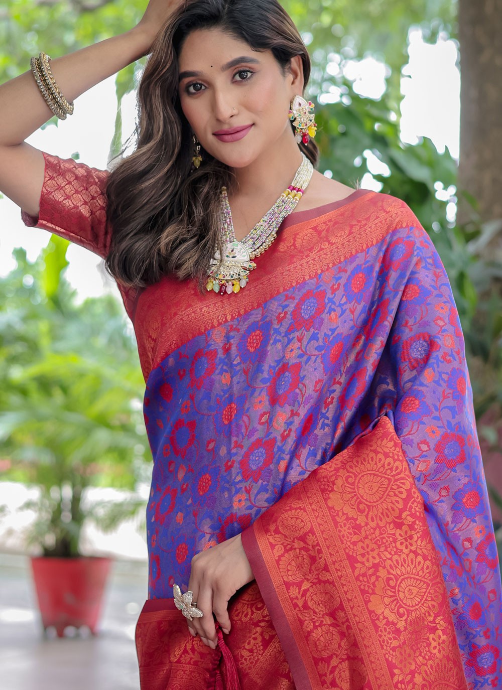 Woven, Zari Banarasi Silk Saree - S12280