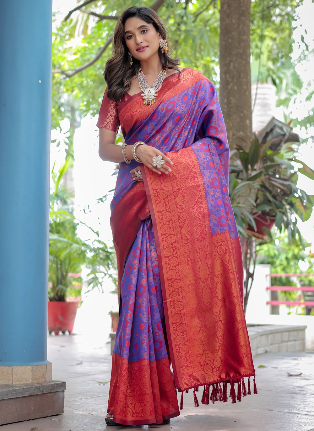 Woven, Zari Banarasi Silk Saree - S12280