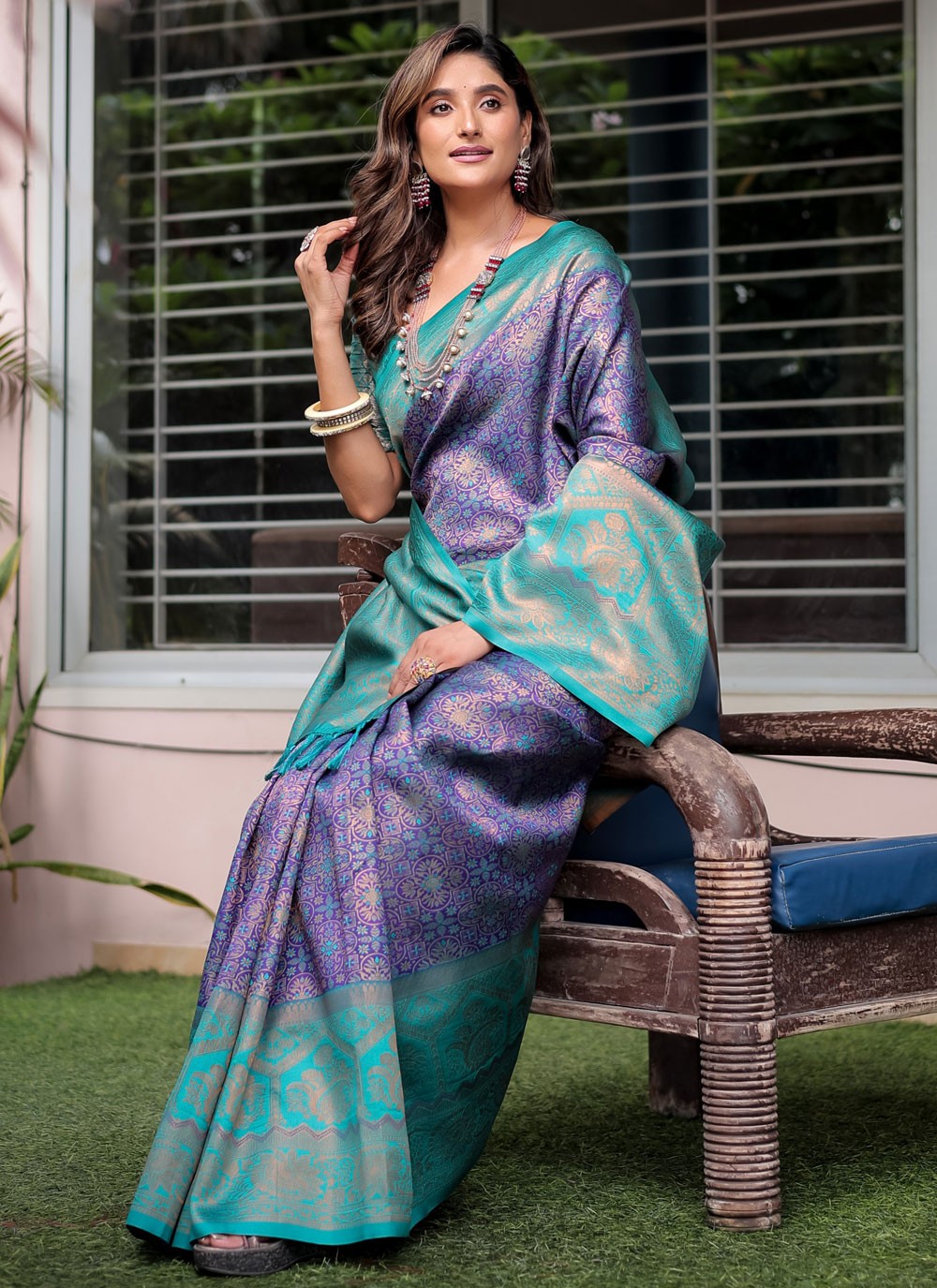 Woven, Zari Banarasi Silk Saree - S12264