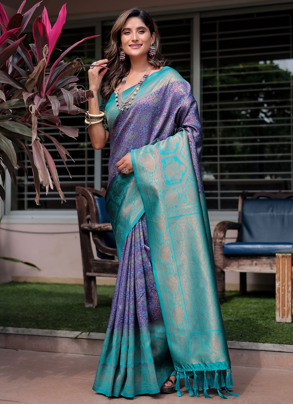 Woven, Zari Banarasi Silk Saree - S12264