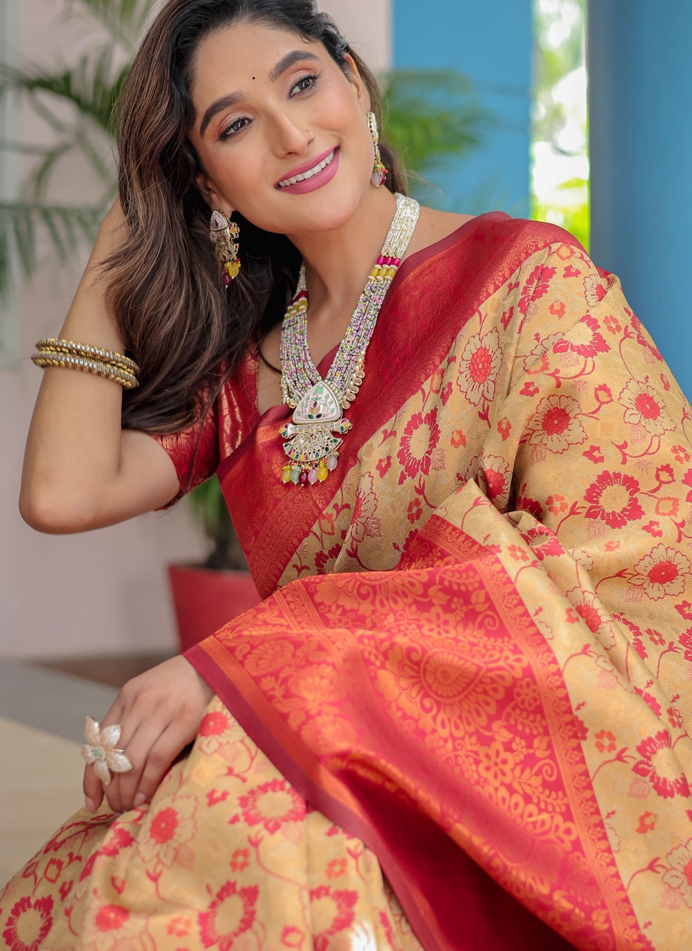 Woven, Zari Banarasi Silk Saree - S12280