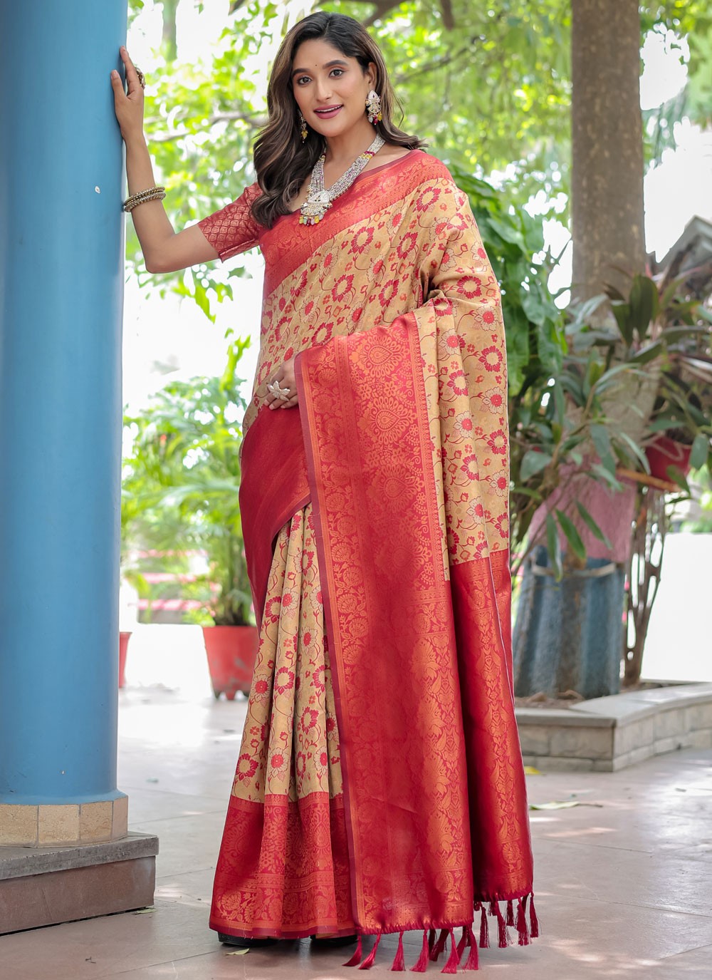 Woven, Zari Banarasi Silk Saree - S12280