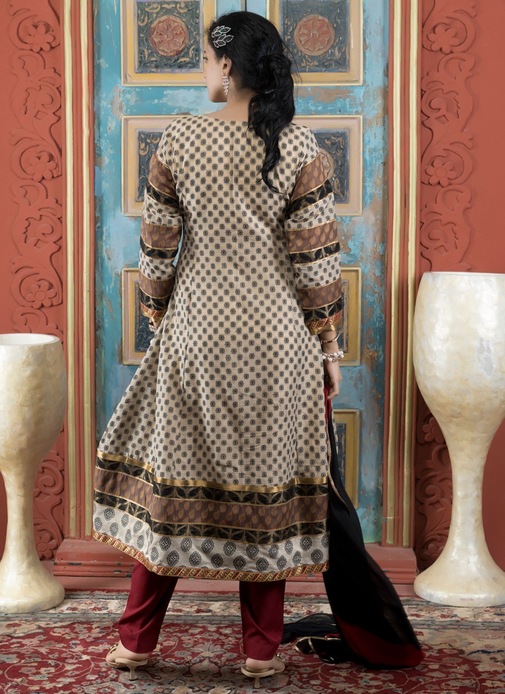 Handloom Silk Salwar Suit - T4132