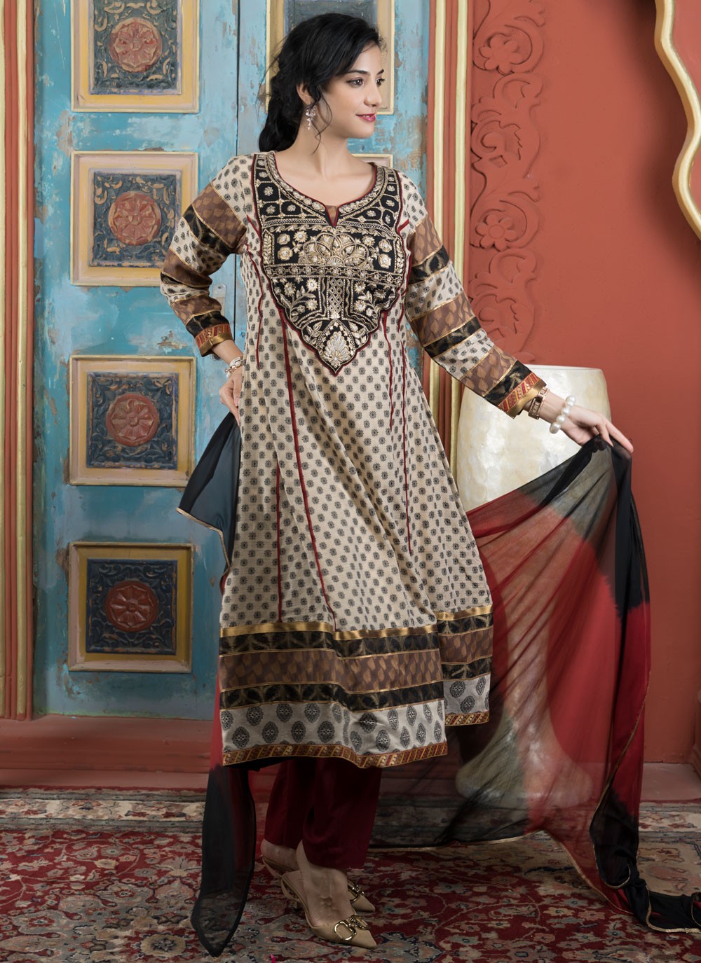 Handloom Silk Salwar Suit - T4132