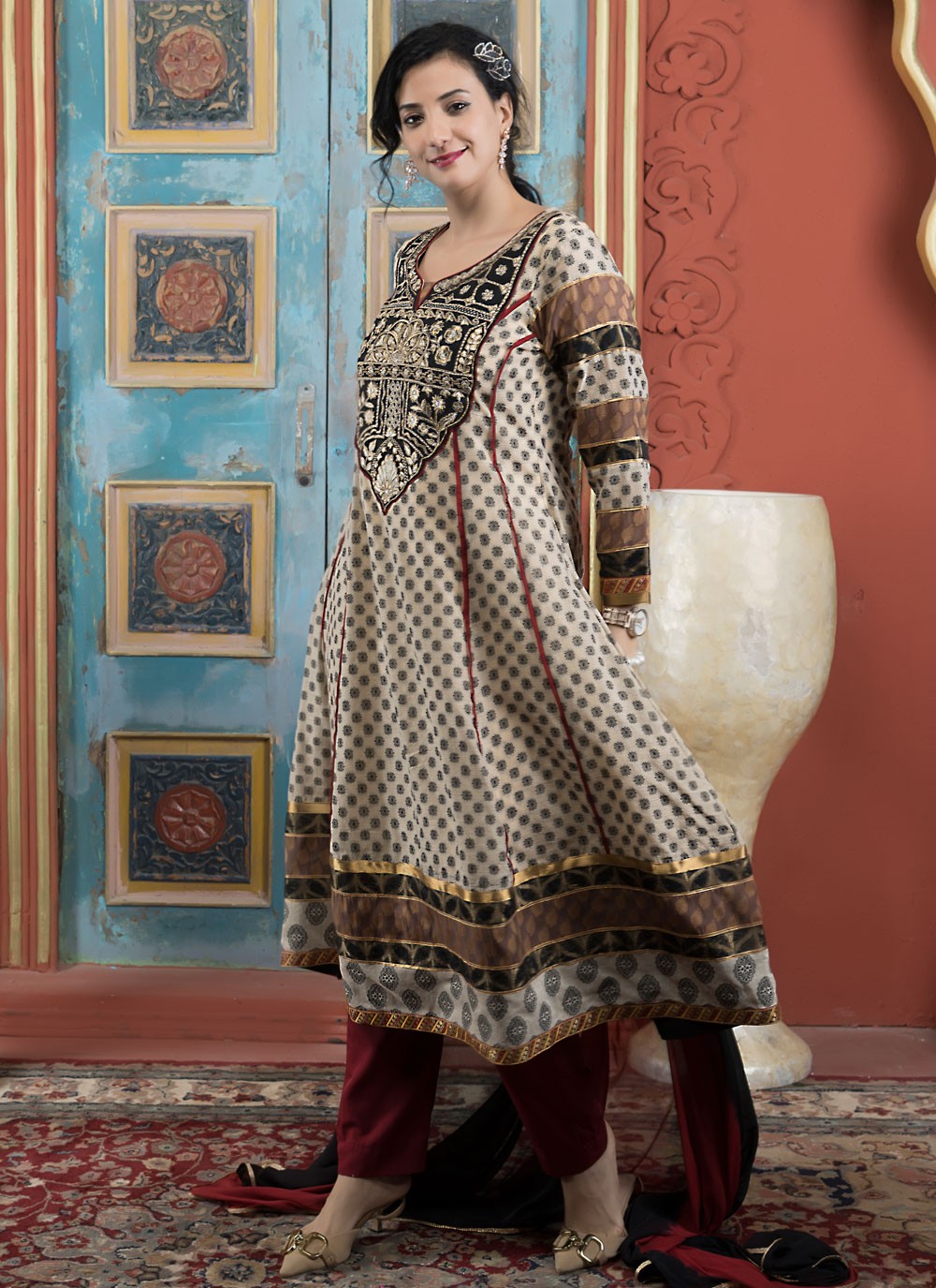 Handloom Silk Salwar Suit - T4132