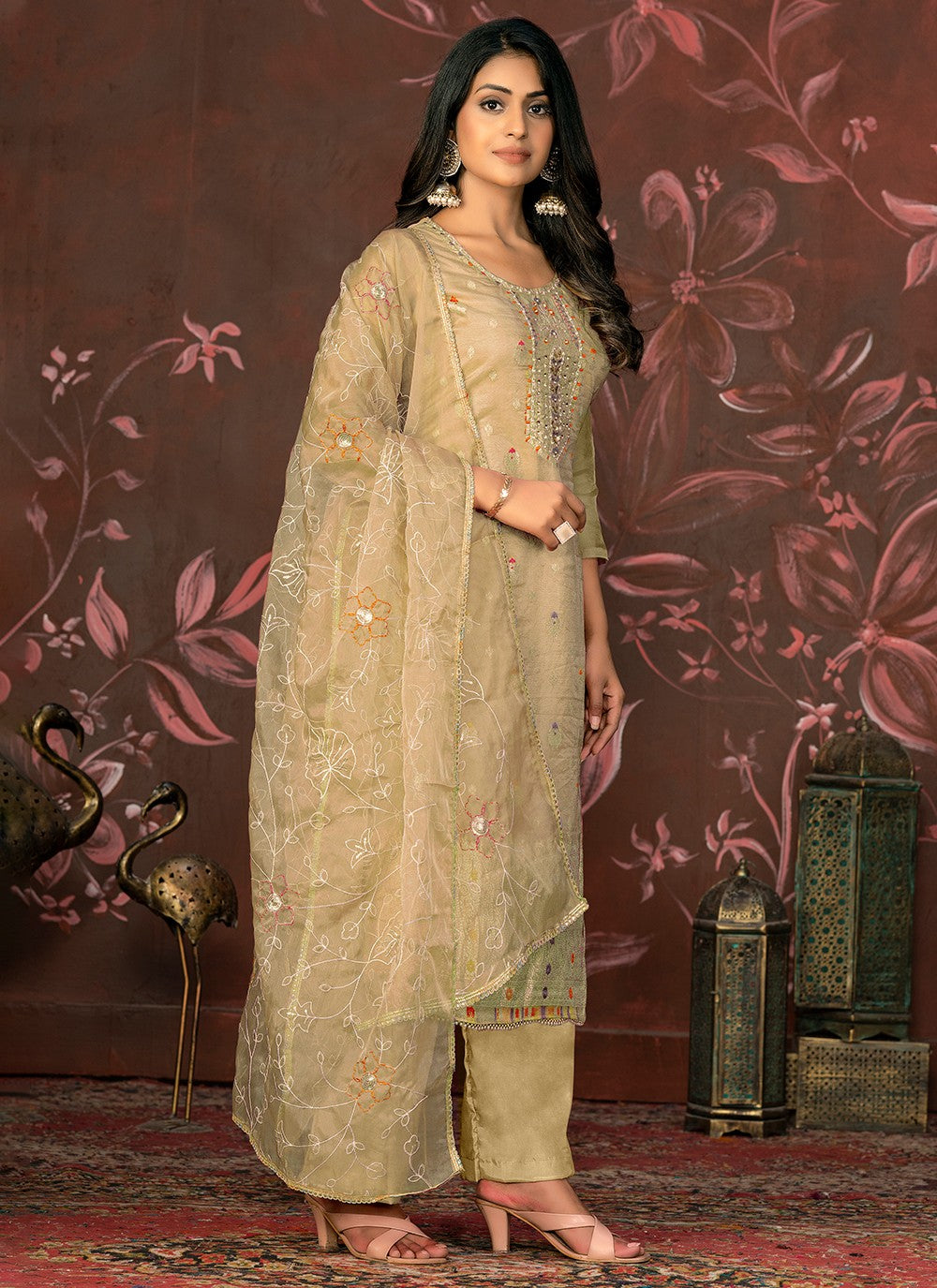 Organza Salwar Suit - T2047