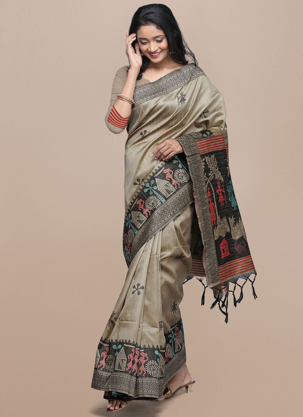 Woven Raw Silk Saree - S11865